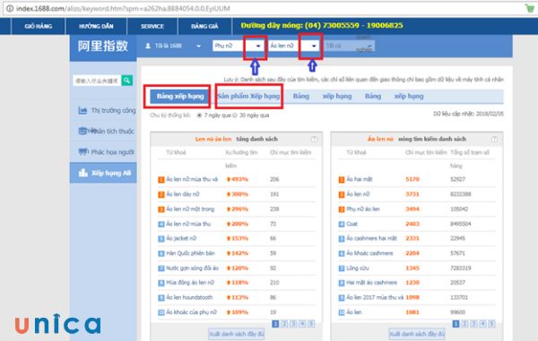 Chọn sản phẩm cần tìm
