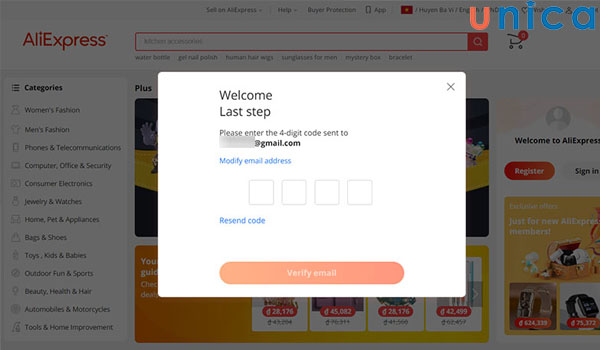 Nhập mã xác minh
