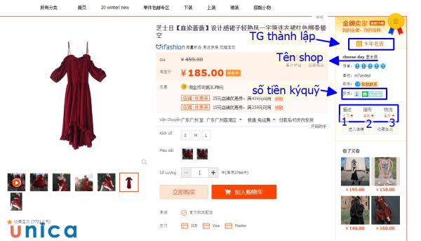 Xem đánh giá sản phẩm khi order hàng Taobao
