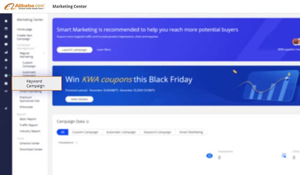Chọn Keyword Campaign