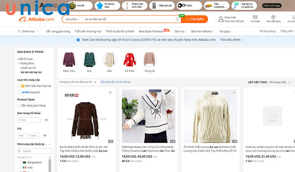 Khi nhập hàng trên Alibaba bạn nhất định phải chọn nhà cung cấp uy tín