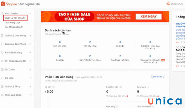 Xác nhận đơn hàng trên kênh người bán