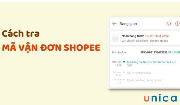 Liên hệ tới Shopee Express để tra cứu mã vận đơn