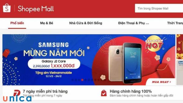 Mua hàng trên Shopee Mall là một cách an toàn