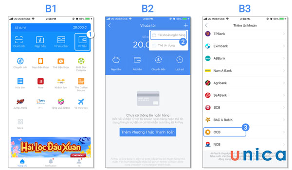 Thao tác mô tả các bước