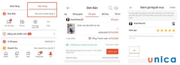 Người bán có thể đánh giá người mua trên Shopee để cảm ơn, khen ngợi hoặc phản ánh về hành vi và thái độ của họ