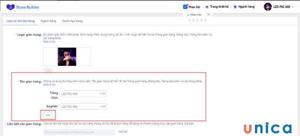 Cách đổi tên gian hàng trên Lazada
