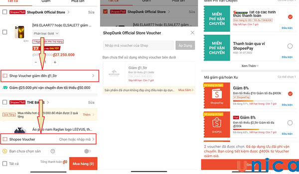 Thêm đơn hàng vào giỏ để thanh toán