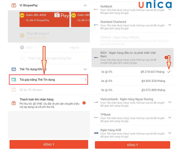 Nhập thông tin thẻ tín dụng