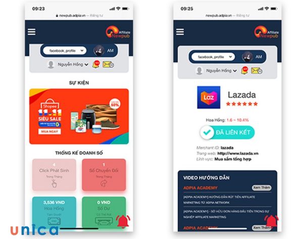 Chọn chiến dịch Lazada