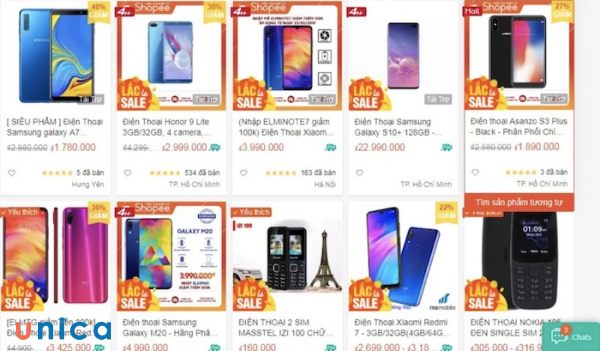 Ưu điểm khi mua điện thoại Shopee