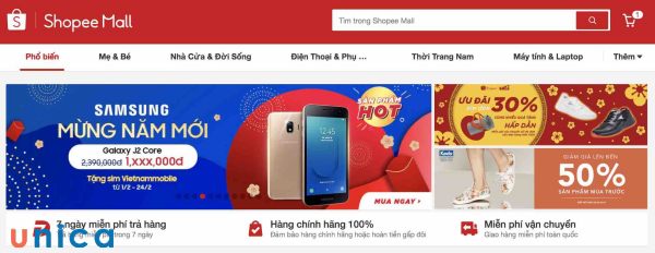 Ưu tiên các shop Mall thay vì shop yêu thích hay shop xu hướng