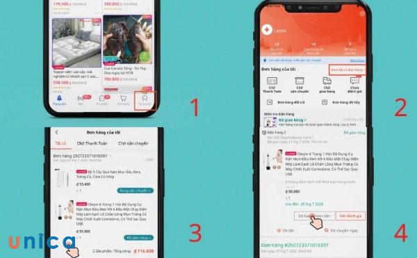 Chọn sản phẩm cần đổi trả hàng