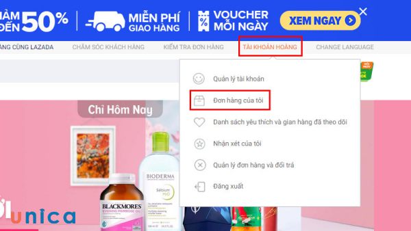 Chọn Đơn hàng của tôi