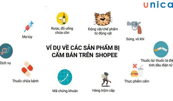 Những mặt hàng bị nghiêm cấm bán trên Shopee