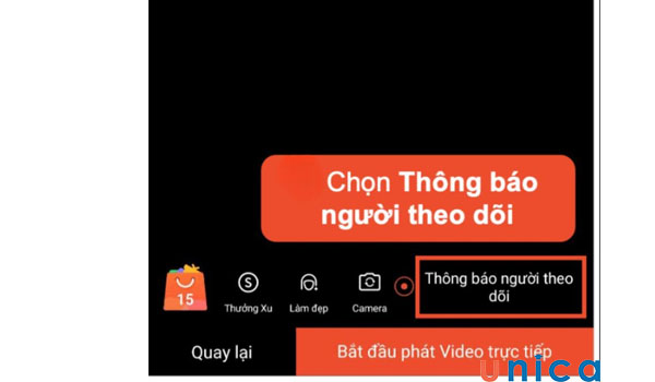 Chọn gửi thông báo cho mọi người