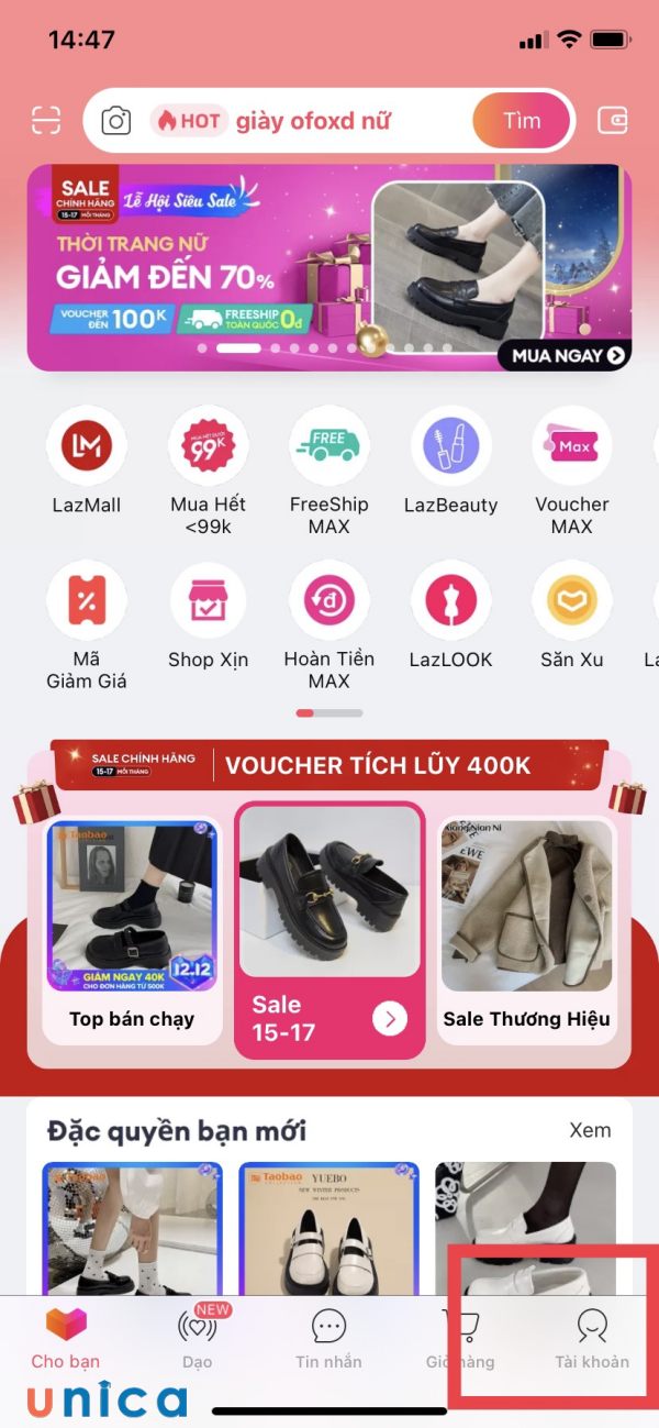 Chọn Tài Khoản