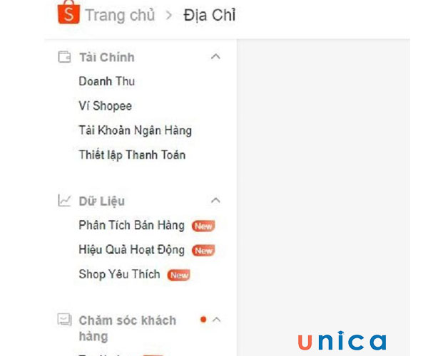 Thiết lập cửa hàng trên Shopee