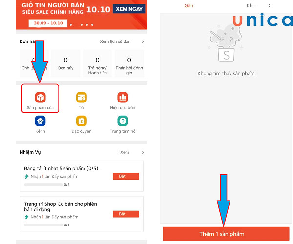 Chọn tiếp thêm một sản phẩm mới