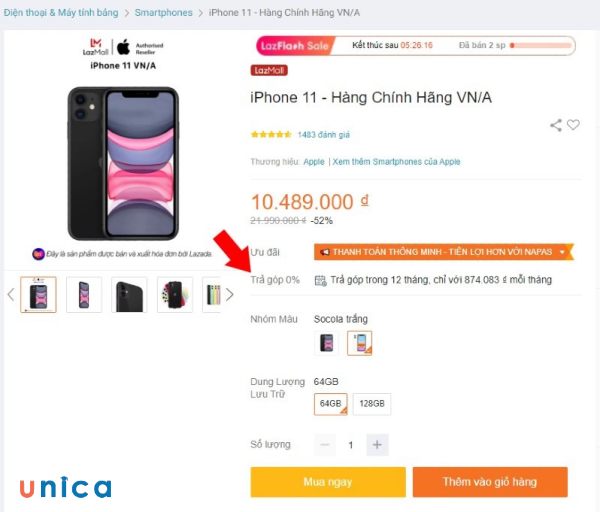 Chọn sản phẩm cần mua