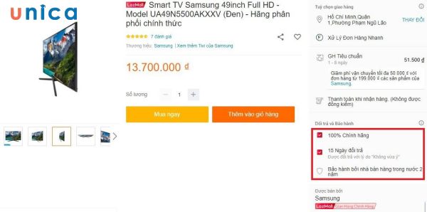 Nguồn tivi trên Lazada lấy từ các nhà bán hàng uy tín, được Lazada kiểm duyệt và đảm bảo chất lượng