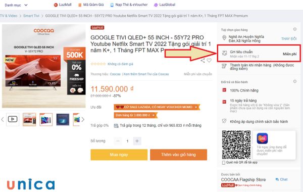 Chế độ bảo hành khi mua tivi trên Lazada là chế độ bảo hành chính hãng của các thương hiệu tivi nổi tiếng