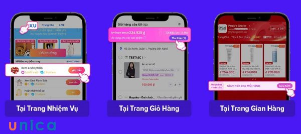 Thu thập voucher tích lũy Lazada tại các trang sản phẩm