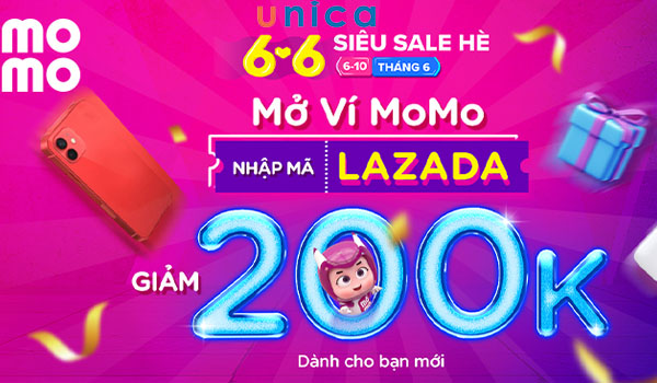 Liên kết Momo với Lazada
