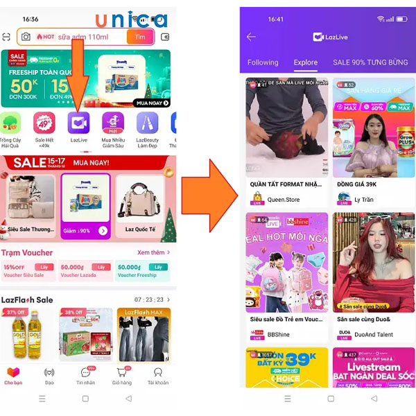 Xem livestream kiếm xu