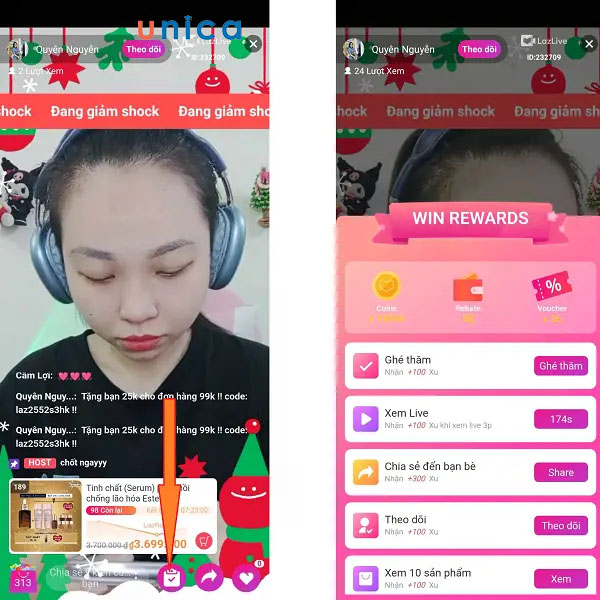 Làm nhiệm vụ để nhận xu