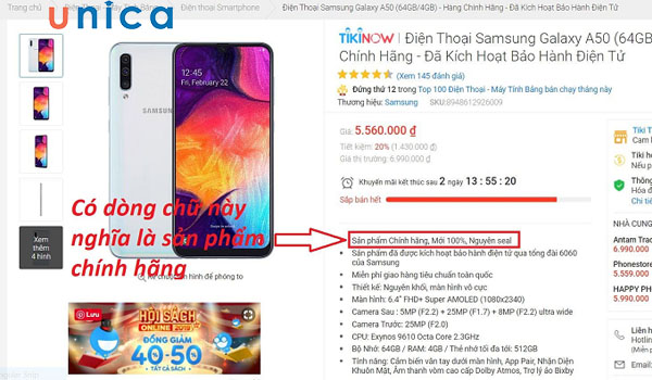 Đặc điểm nhận biết đơn vị cung cấp sản phẩm chính hãng