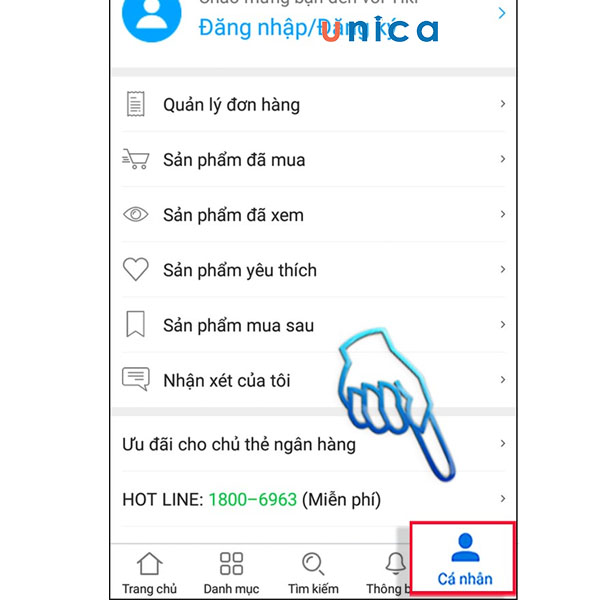 Chọn “Cá nhân”