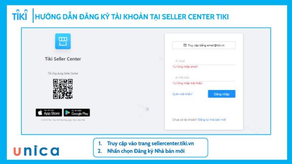 Truy cập vào trang đăng ký