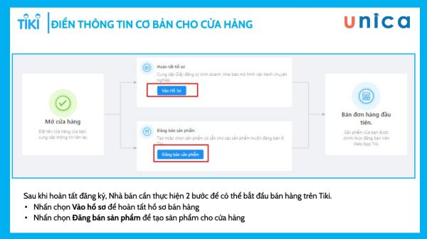 Chọn Vào hồ sơ > Chọn Đăng bán sản phẩm