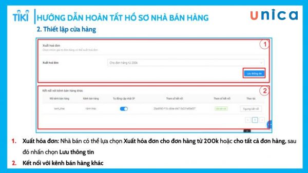 Điền thông tin xuất hóa đơn