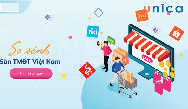 So sánh các sàn thương mại điện tử