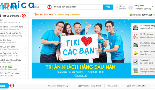 Tiki là sàn thương mại điện tử chất lượng được rất nhiều người yêu thích