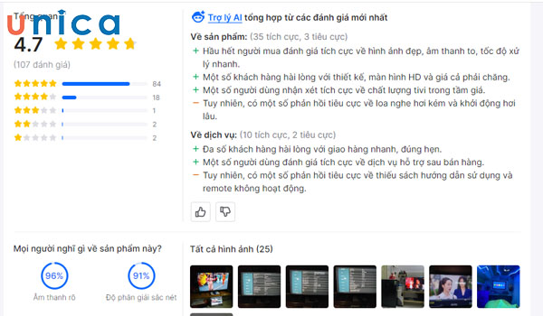 Xem feedback trước khi mua sản phẩm