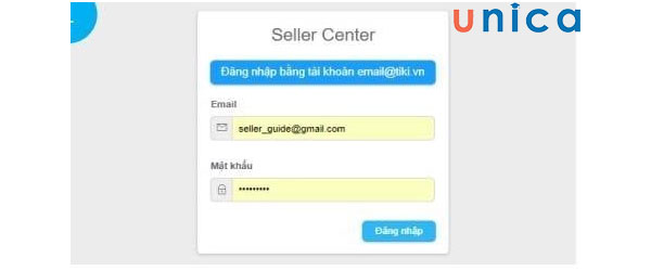 Đăng nhập vào Seller Center