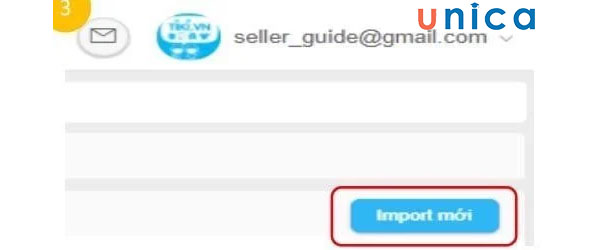 Chọn “Import mới”