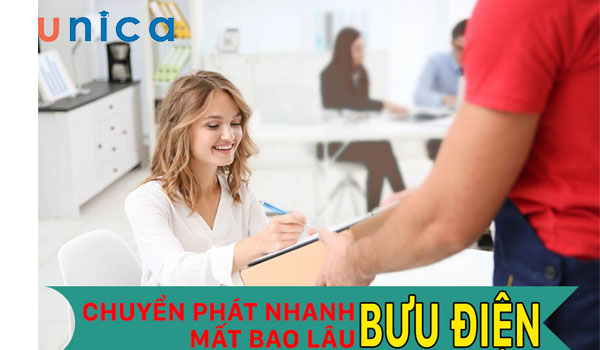 Thời gian nhận hàng bưu điện tuỳ thuộc vào dịch vụ vận chuyển