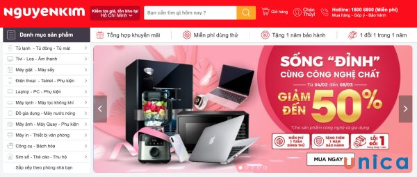 Nguyễn Kim là một trong những chuỗi cửa hàng bán lẻ hàng điện tử, điện lạnh và gia dụng hàng đầu tại Việt Nam