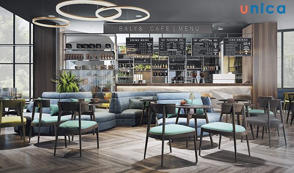 Quán cafe phong cách đương đại