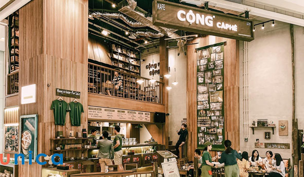 Diện tích mặt bằng kinh doanh quán cafe