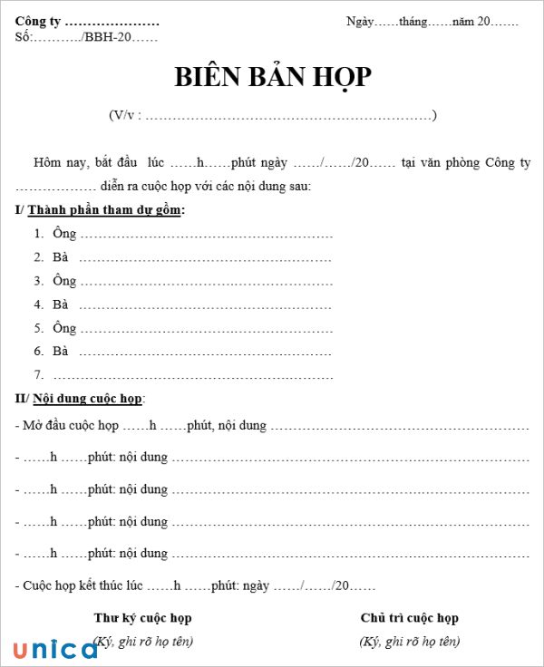 Biên bản cuộc họp là gì? Cách ghi và lưu ý khi viết biên bản cuộc họp 