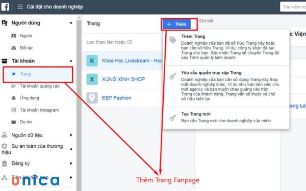 Tạo tài khoản và fanpage cho doanh nghiệp
