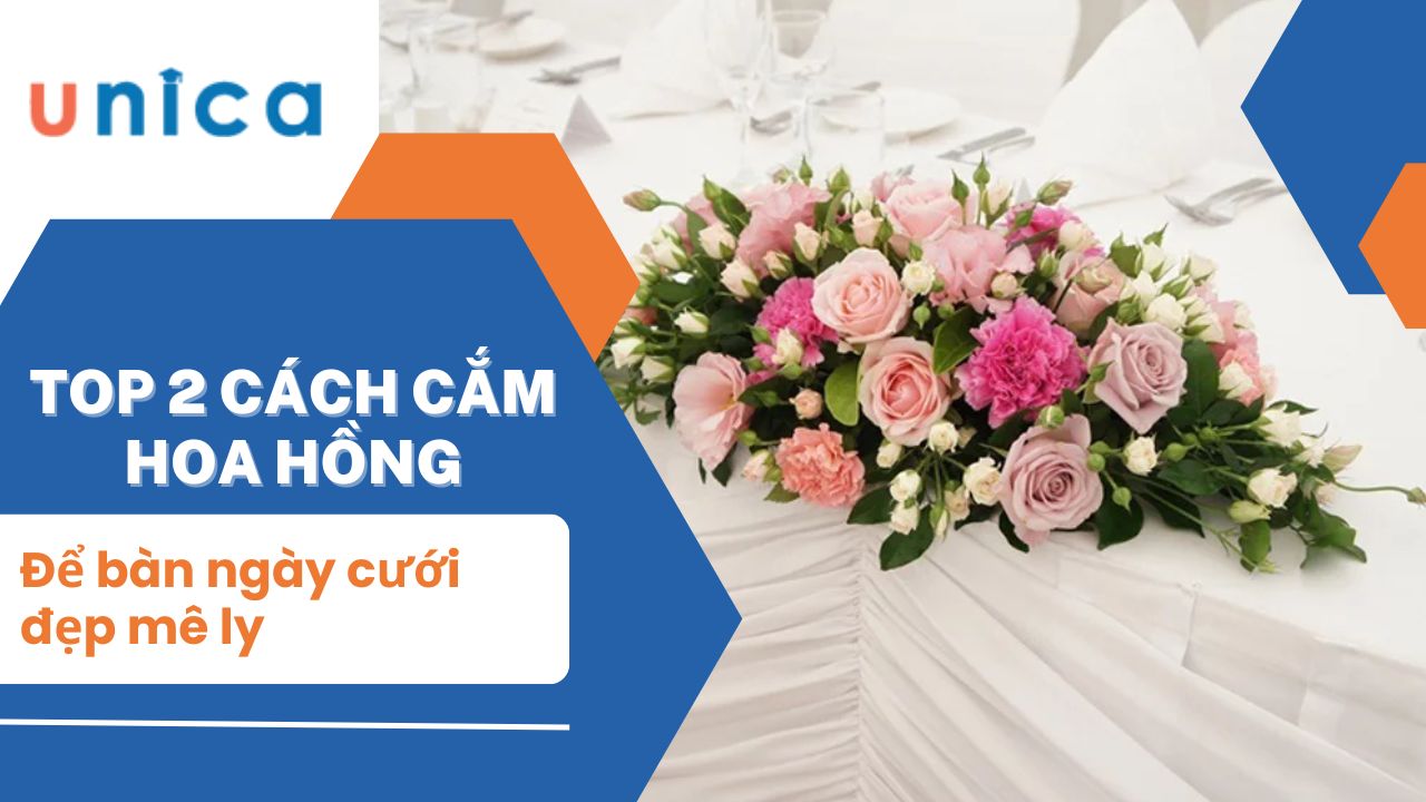 Top 2 cách cắm hoa hồng để bàn ngày cưới đẹp mê ly