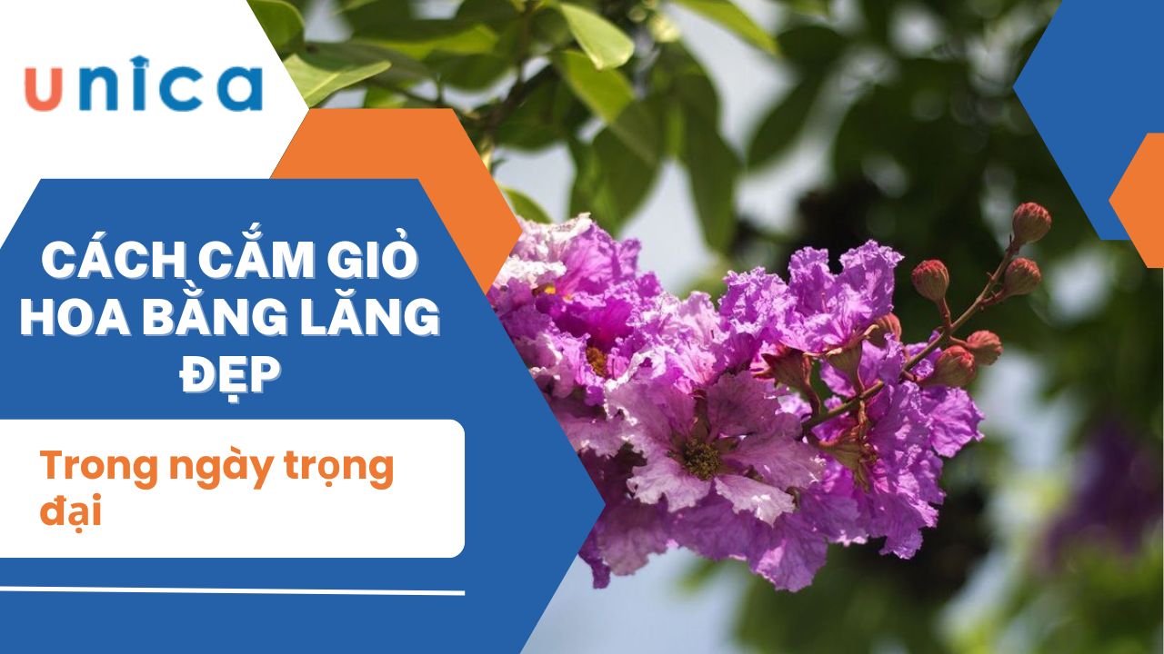 Hướng dẫn cách cắm giỏ hoa bằng lăng đẹp trong ngày trọng đại