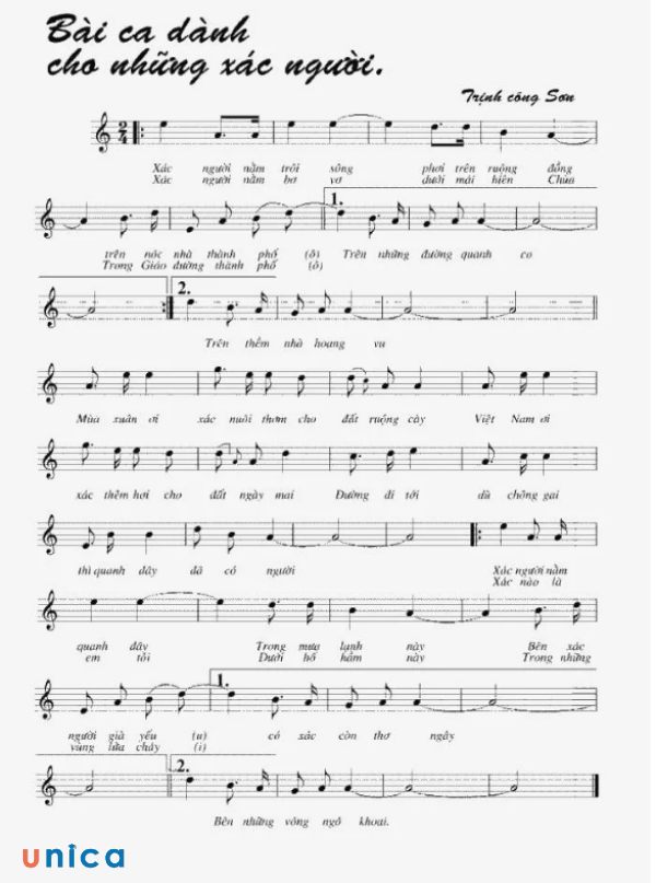 Bài hát Bài Ca Dành Cho Những Xác Người