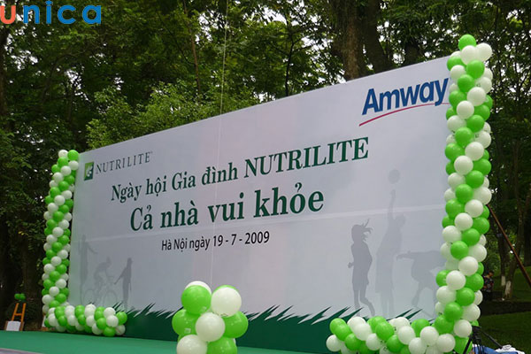 Backdrop trong sự kiện Ngày hội Gia đình NUTRILITE